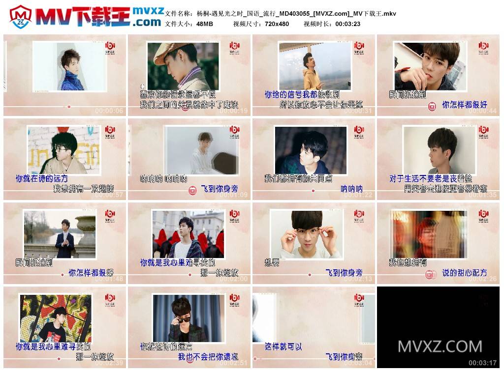 杨桐-遇见光之时_国语_流行_MD403055